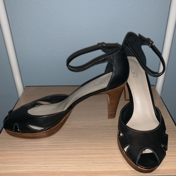 LOFT Ankle Strap Peep Toe Heel - Picture 3 of 7